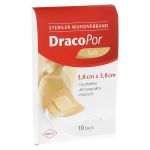 DRACOPOR Wundverband 3,8x3,8 cm steril hautfarben (PZN 10713824) из Германии