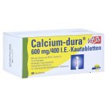 Calcium-dura Vit D3 600mg/400 I.E. (PZN 8920757) из Германии