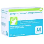 Ginkgo-1A Pharma 40mg (PZN 13879755) из Германии