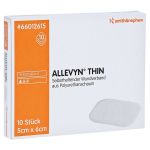 ALLEVYN Thin 5x6 cm dünne Wundauflage (PZN 11038394) из Германии