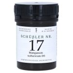 SCHÜSSLER Nr.17 Manganum sulfuricum D 6 Tabletten (PZN 11031883) из Германии