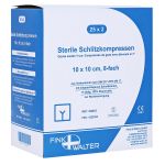 SCHLITZKOMPRESSEN 10x10 cm steril 8fach (PZN 1023322) из Германии