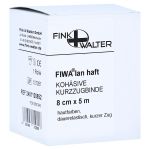 KOMPRESSIONS BINDE 8cmx5m kohäsiv m.kurzem Zug (PZN 537042) из Германии