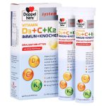 DOPPELHERZ Vitamin D3+C+K2 Immun+Knochen syst.BTA (PZN 16754899) из Германии