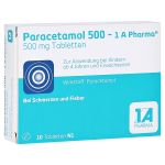 Paracetamol 500-1A Pharma (PZN 2481570) из Германии