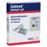 CUTIMED Sorbact Gel Kompressen 7,5x7,5 cm (PZN 7353434) из Германии