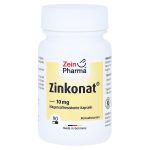 ZINKONAT Kapseln 10 mg Zinkgluconat (PZN 10302529) из Германии