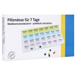 PILLENDOSE 7 Tage+4 Fächer je Tag Kunststoff (PZN 1596354) из Германии