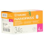TERUMO NANOPASS 34 Pen Kanüle 34 G 0,18x4 mm (PZN 9771265) из Германии