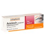 Aciclovir-ratiopharm Lippenherpescreme (PZN 2286360) из Германии
