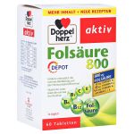 DOPPELHERZ Folsäure 800 Depot Tabletten (PZN 15607268) из Германии