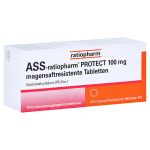 ASS-ratiopharm PROTECT 100mg magensaftr. (PZN 15577567) из Германии