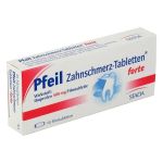 Pfeil Zahnschmerz-Tabletten forte 400mg (PZN 410554) из Германии