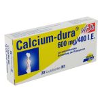 Calcium-dura Vit D3 600mg/400 I.E. (PZN 1845722) из Германии