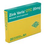 Zink Verla OTC 20mg (PZN 3000526) из Германии