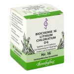 BIOCHEMIE 16 Lithium chloratum D 6 Tabletten (PZN 4324811) из Германии