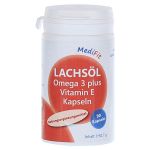 LACHSÖL OMEGA-3 plus Vitamin E Kapseln MediFit (PZN 11186806) из Германии
