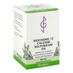 BIOCHEMIE 12 Calcium sulfuricum D 6 Tabletten (PZN 1073923) из Германии