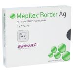 MEPILEX Border Ag Schaumverb.7x7,5 cm steril (PZN 11195219) из Германии