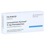 Levocetirizin Fairmed 5mg (PZN 16580761) из Германии
