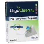URGOCLEAN Ag Vlieskomp.6x6 cm steril (PZN 11370007) из Германии