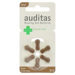 AUDITAS Hörgerätebatterie 312 Quecksilber frei (PZN 11556568) из Германии