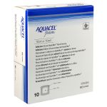 AQUACEL Foam adhäsiv 10x10 cm Verband CPC (PZN 10210313) из Германии