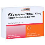 ASS-ratiopharm PROTECT 100mg magensaftr. (PZN 15577596) из Германии
