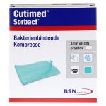 CUTIMED Sorbact Kompressen 4x6 cm (PZN 7347215) из Германии