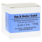 KOMPRESSIONS BINDE 6cmx5m kohäsiv m.kurzem Zug (PZN 537036) из Германии