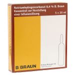 NATRIUMHYDROGENCARBONAT B.Braun 8,4% Glas (PZN 9717685) из Германии