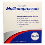 MULLKOMPRESSEN 10x10 cm steril 8fach (PZN 3856109) из Германии