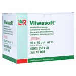 VLIWASOFT Vlieskompressen 10x10 cm steril 6l.CPC (PZN 4871737) из Германии