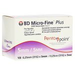 BD MICRO-FINE+ 5 Pen-Nadeln 0,25x5 mm (PZN 1132011) из Германии