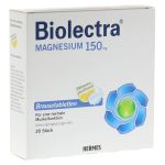 BIOLECTRA Magnesium Brausetabletten (PZN 3154382) из Германии
