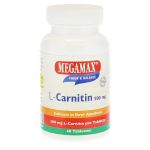 MEGAMAX L-Carnitin 500 mg Tabletten (PZN 8763246) из Германии