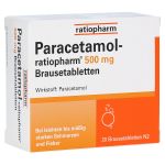 Paracetamol-ratiopharm 500mg (PZN 8704083) из Германии