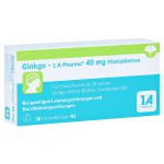 Ginkgo-1A Pharma 40mg (PZN 13879732) из Германии