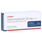 medpex Diphenhydramin 50mg (PZN 14255749) из Германии