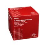SCHLITZKOMPRESSEN Mull 5x5 cm steril 12fach (PZN 816204) из Германии