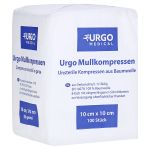 URGO MULLKOMPRESSEN 10x10 cm unsteril (PZN 6187927) из Германии