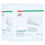 VLIWASOFT Vlieskompressen 10x10 cm unsteril 4l. (PZN 15421256) из Германии