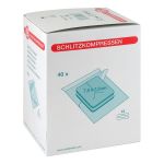 SCHLITZKOMPRESSEN 7,5x7,5 cm steril 12fach (PZN 7742940) из Германии