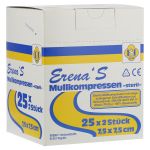 ERENA STERIL Mullkompr.7,5x7,5 cm 8fach (PZN 3305378) из Германии