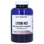 LYSIN HCL 500 mg GPH Kapseln (PZN 9377640) из Германии