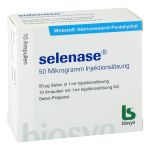 Selenase 50 Mikrogramm Injektionslösung (PZN 13865799) из Германии