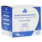VLIESKOMPRESSEN 5x5 cm steril 4fach (PZN 4808271) из Германии