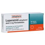 Loperamid-ratiopharm akut 2mg (PZN 251191) из Германии