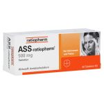 ASS-ratiopharm 500mg (PZN 3404867) из Германии