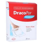 DRACOPOR waterproof Wundverband 15x15 cm steril (PZN 14167471) из Германии